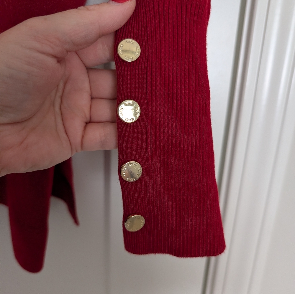 Anne Klein Vibrant Red Cowl Neck Sweater 2X *Slight Imperfections* - Picture 3 of 9